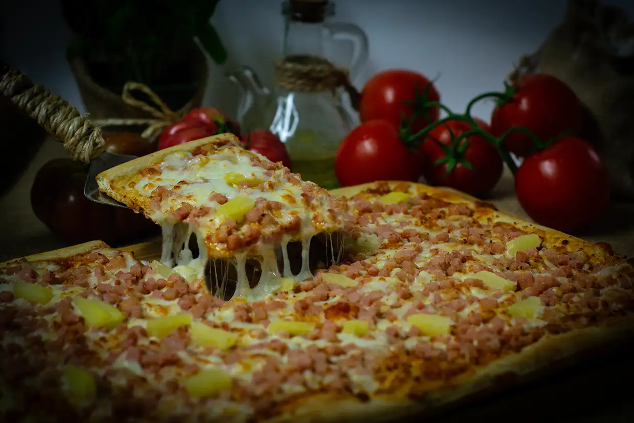 Pizza rectangular Tropical