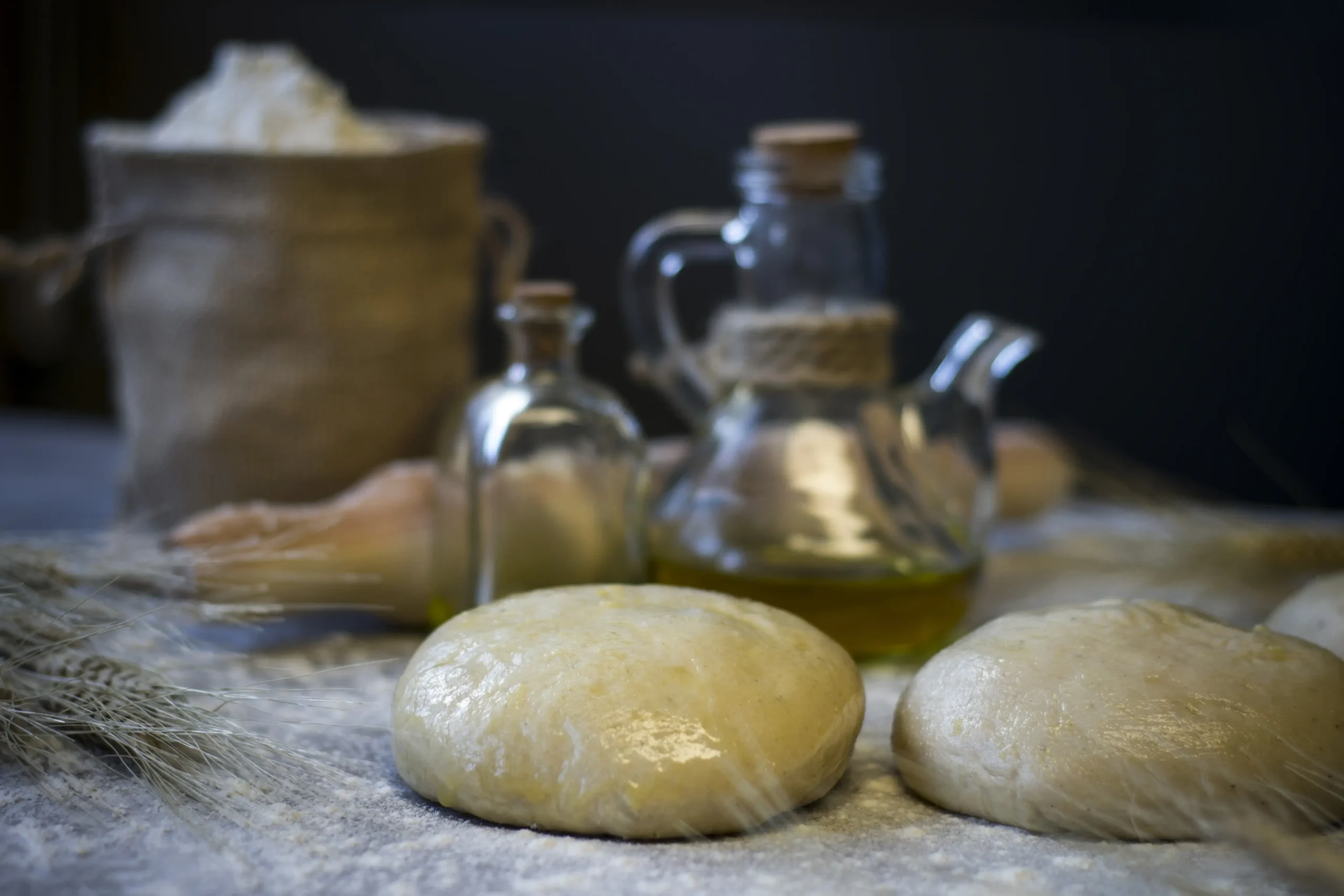 bolas de masa de pizza